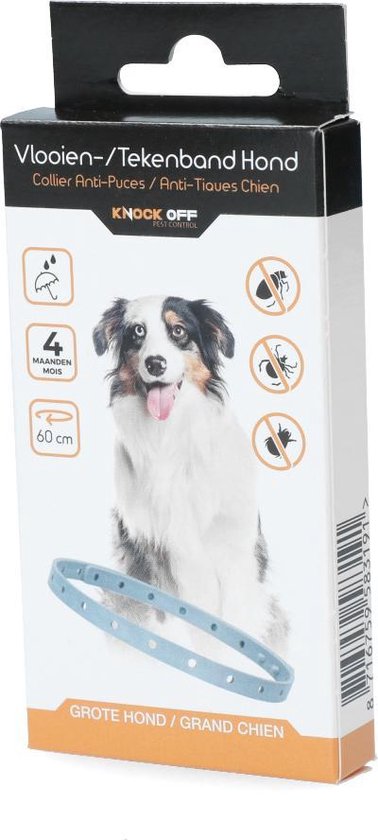 Knock Off vlooien/teken band 60 cm Hond