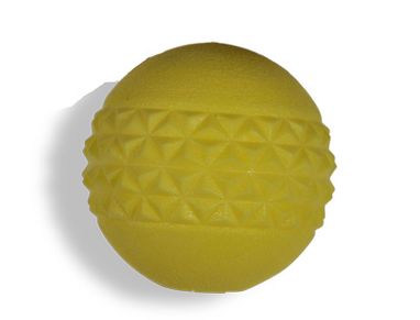 Speelgoed hond TPR bal Yellow Vanilla 6,4cm