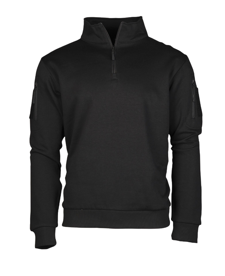          TACTICAL SWEATSHIRT M.ZIPPER Zwart