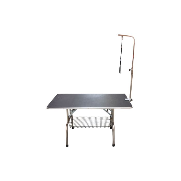 GROOMSTYLE TRIMTAFEL RVS + ANTI-SLIP BLAD + TRIMARM 120 X 60 X 67 CM