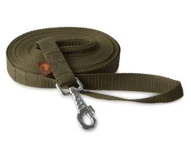 Firedog Tracking leash 25 mm robust snap hook  khaki