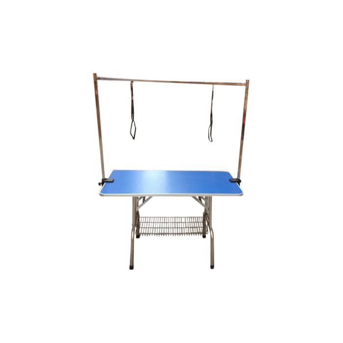 GROOMSTYLE TRIMTAFEL RVS  ANTI-SLIP BLAD  DUBBELE TRIMARM 90 X 60 X 80